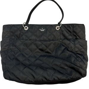 Kate Spade Black Quilted Tote Bag